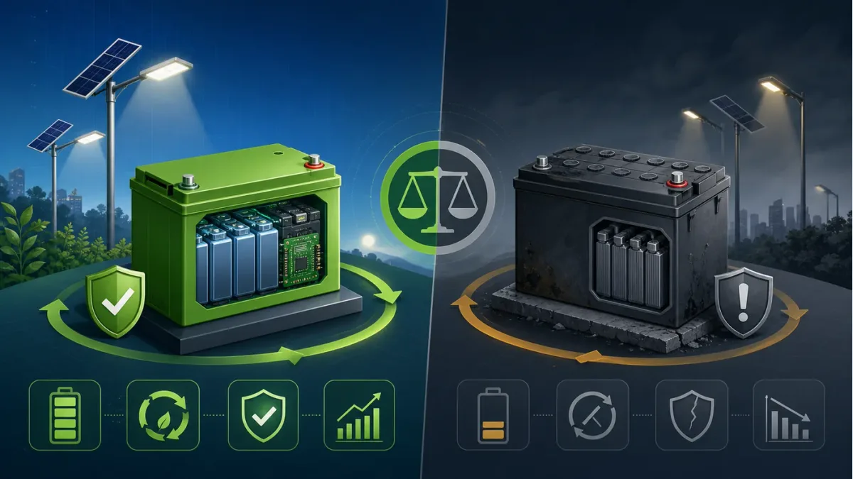 LiFePO4 vs Lead-Acid Batteries: Which Is Best for Solar Lighting & Storage?
