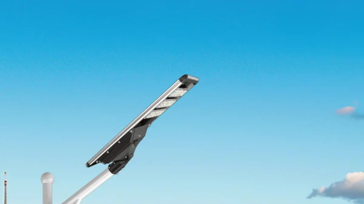 VOLTIC ZHENYE SERIES integrated solar street light combining monocrystalline solar panel, LiFePO4 battery, MPPT controller and LED module in one die-cast aluminium housing
