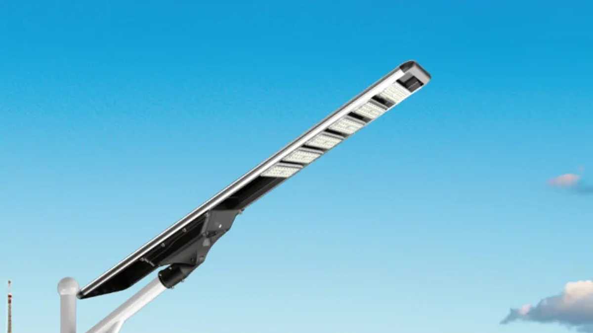 VOLTIC ZHENYE SERIES integrated solar street light head with monocrystalline panel, LED module and LiFePO4 battery in one die-cast aluminium housing