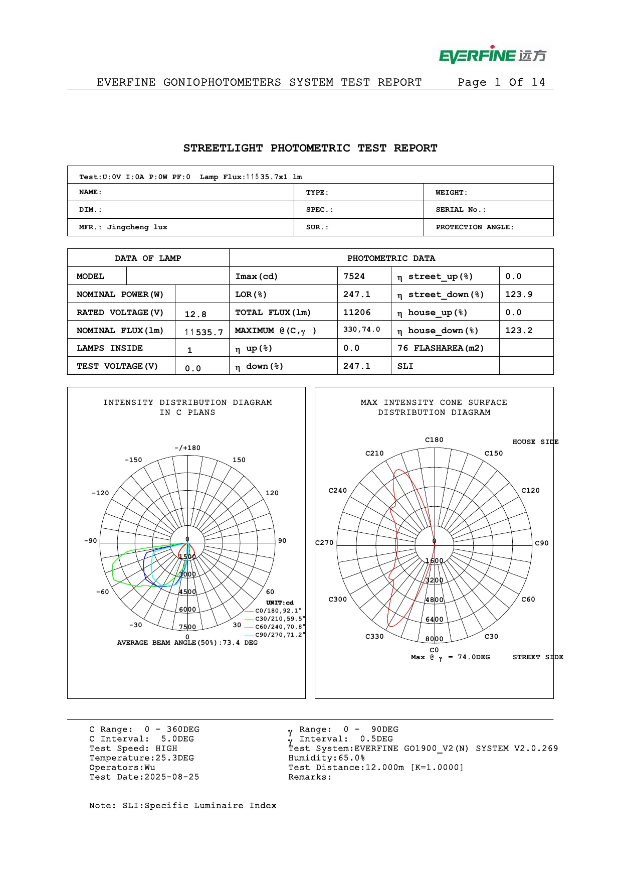 200W solar street light specification sheet preview